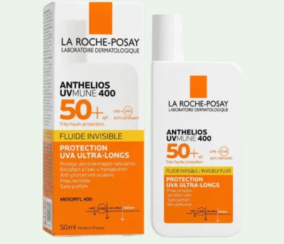 8 La Roche-Posay Anthelios UVMune 400 Fluide Invisible SPF50+