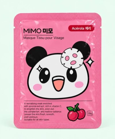 MIMO Masque Tissu pour Visage – Acérola Cerise
