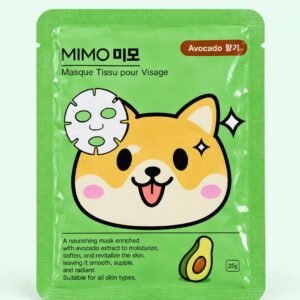 MIMO Masque Tissu pour Visage – Avocado
